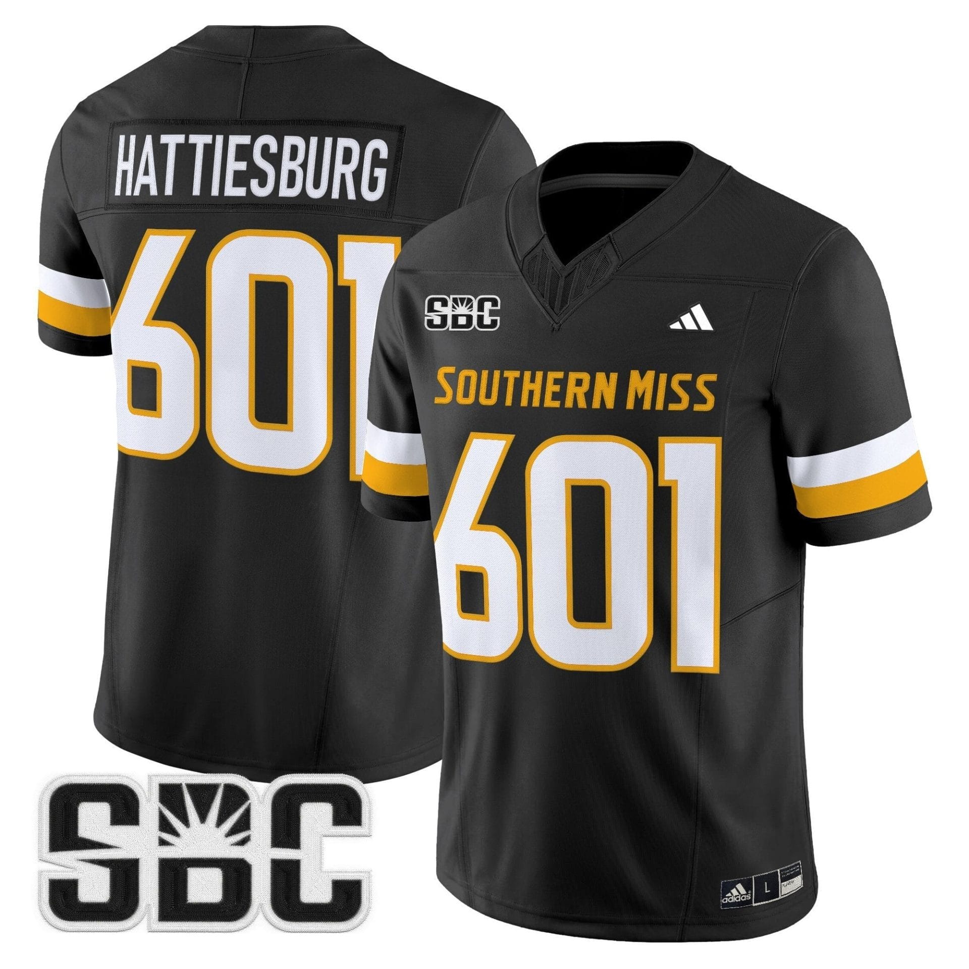Alternative view of Men's Southern Miss Golden Eagles 2025 Vapor Limited Jersey - All Stitched