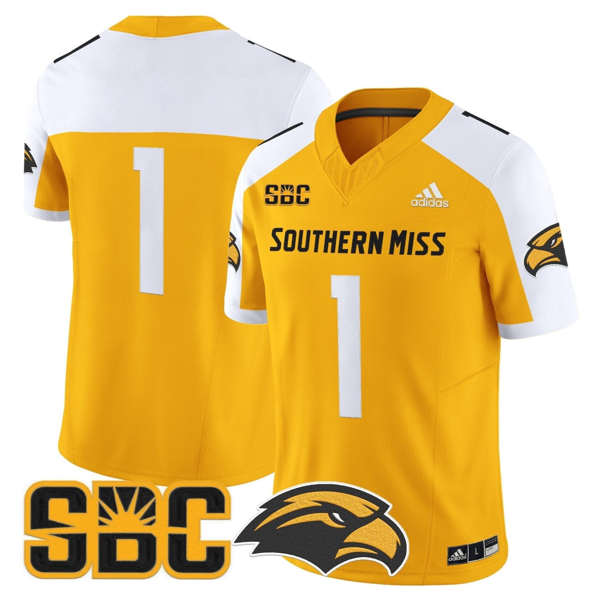 Men's Southern Miss Golden Eagles 2025 Vapor Limited Jersey - All Stitched - Image 39