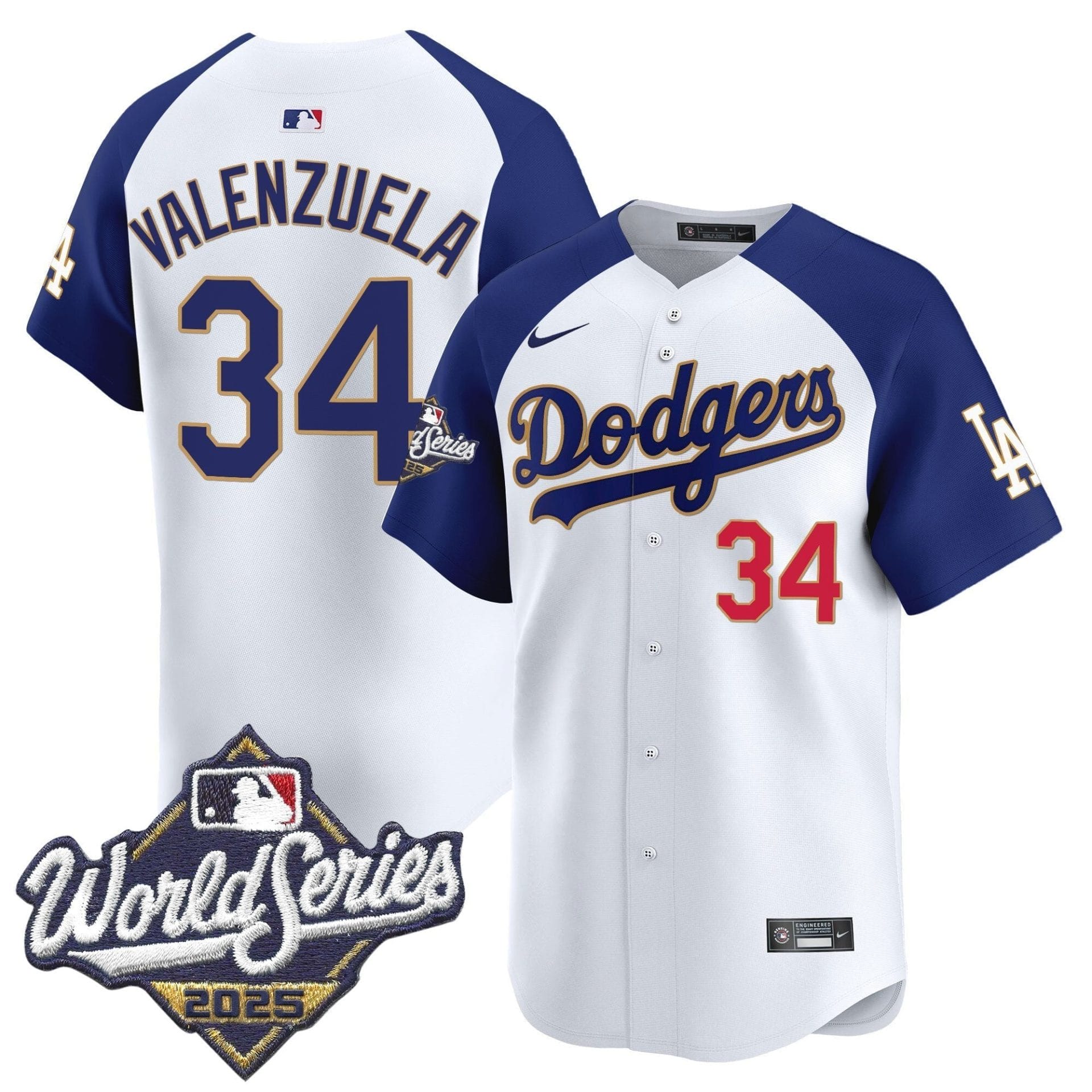 Dodgers 2025 World Series Gold Trim Vapor Premier Limited Jersey - All Stitched - Image 49