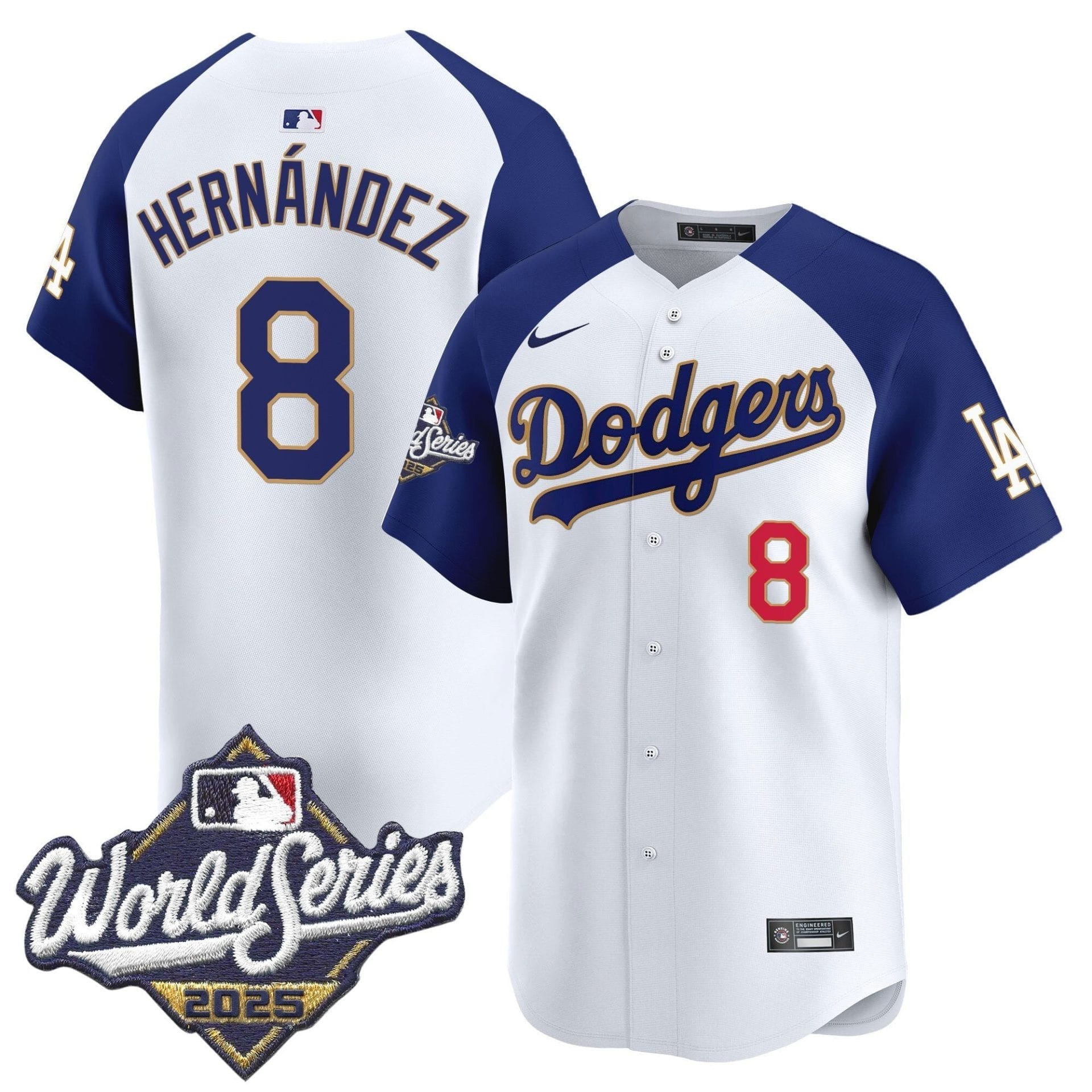 Dodgers 2025 World Series Gold Trim Vapor Premier Limited Jersey - All Stitched - Image 53