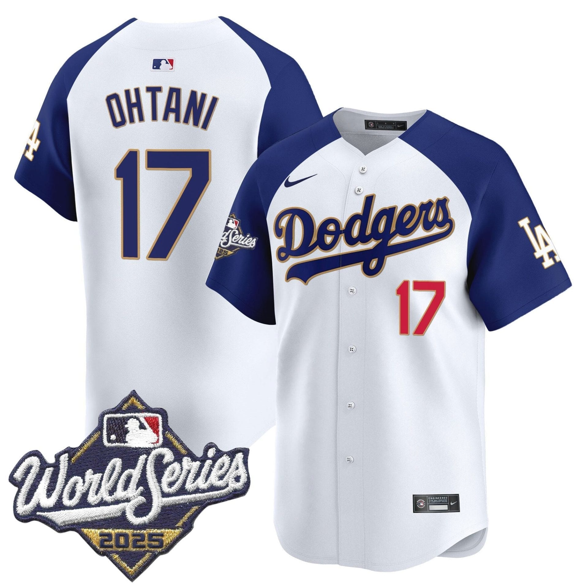 Dodgers 2025 World Series Gold Trim Vapor Premier Limited Jersey - All Stitched - Image 46