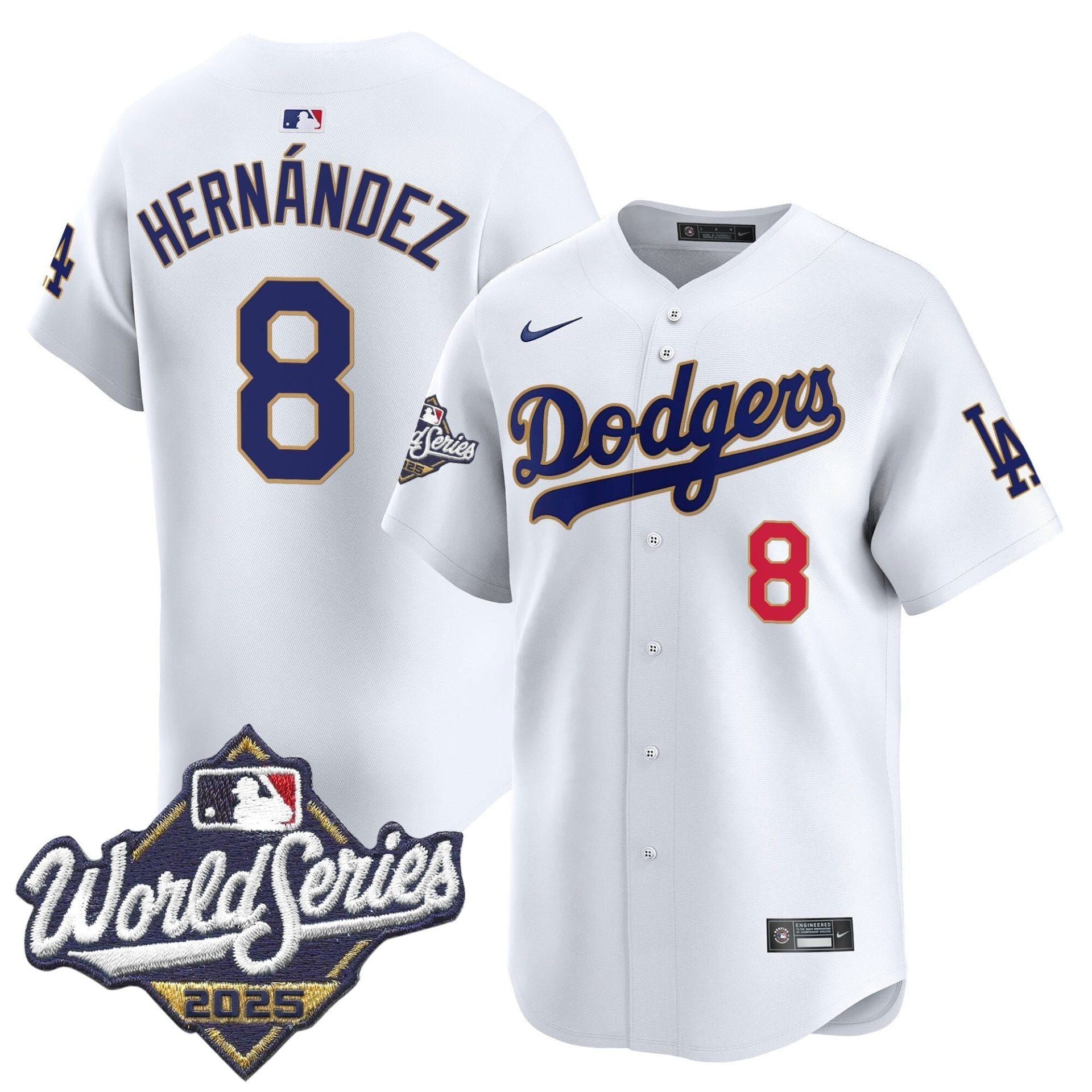 Dodgers 2025 World Series Gold Trim Vapor Premier Limited Jersey - All Stitched - Image 31
