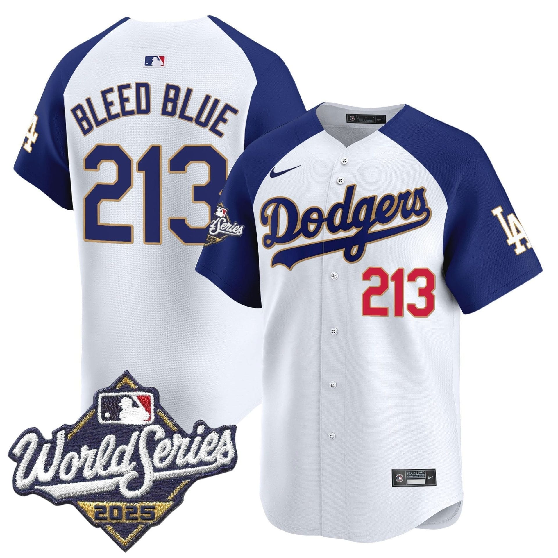 Dodgers 2025 World Series Gold Trim Vapor Premier Limited Jersey - All Stitched - Image 47