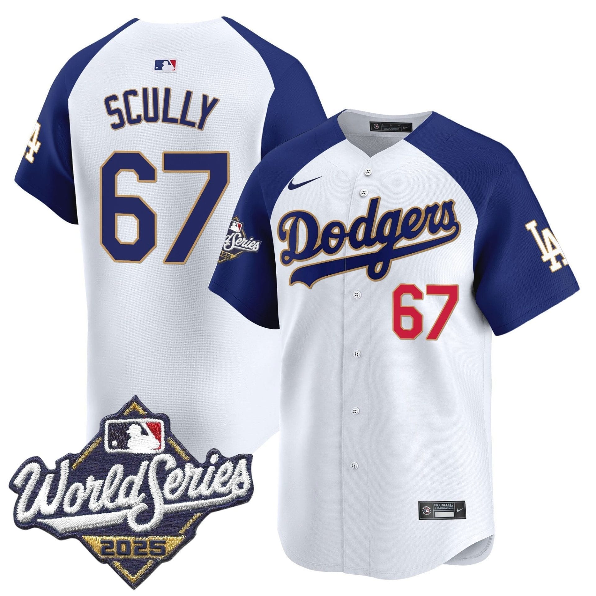 Dodgers 2025 World Series Gold Trim Vapor Premier Limited Jersey - All Stitched - Image 52
