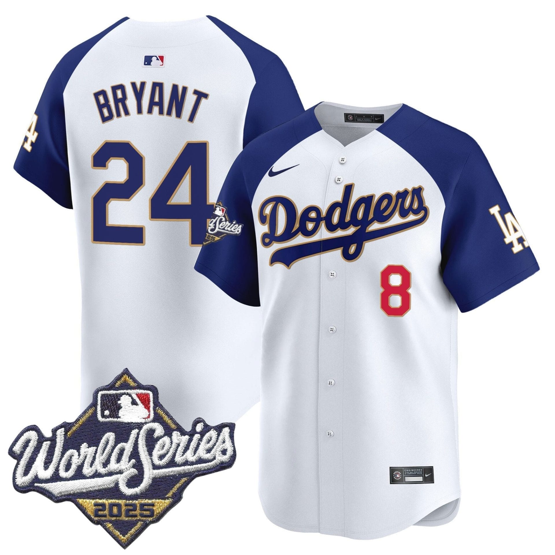 Dodgers 2025 World Series Gold Trim Vapor Premier Limited Jersey - All Stitched - Image 51