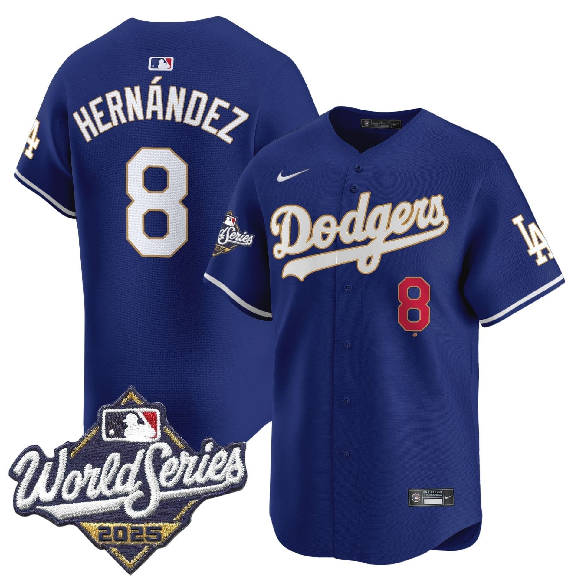Dodgers 2025 World Series Gold Trim Vapor Premier Limited Jersey - All Stitched - Image 42