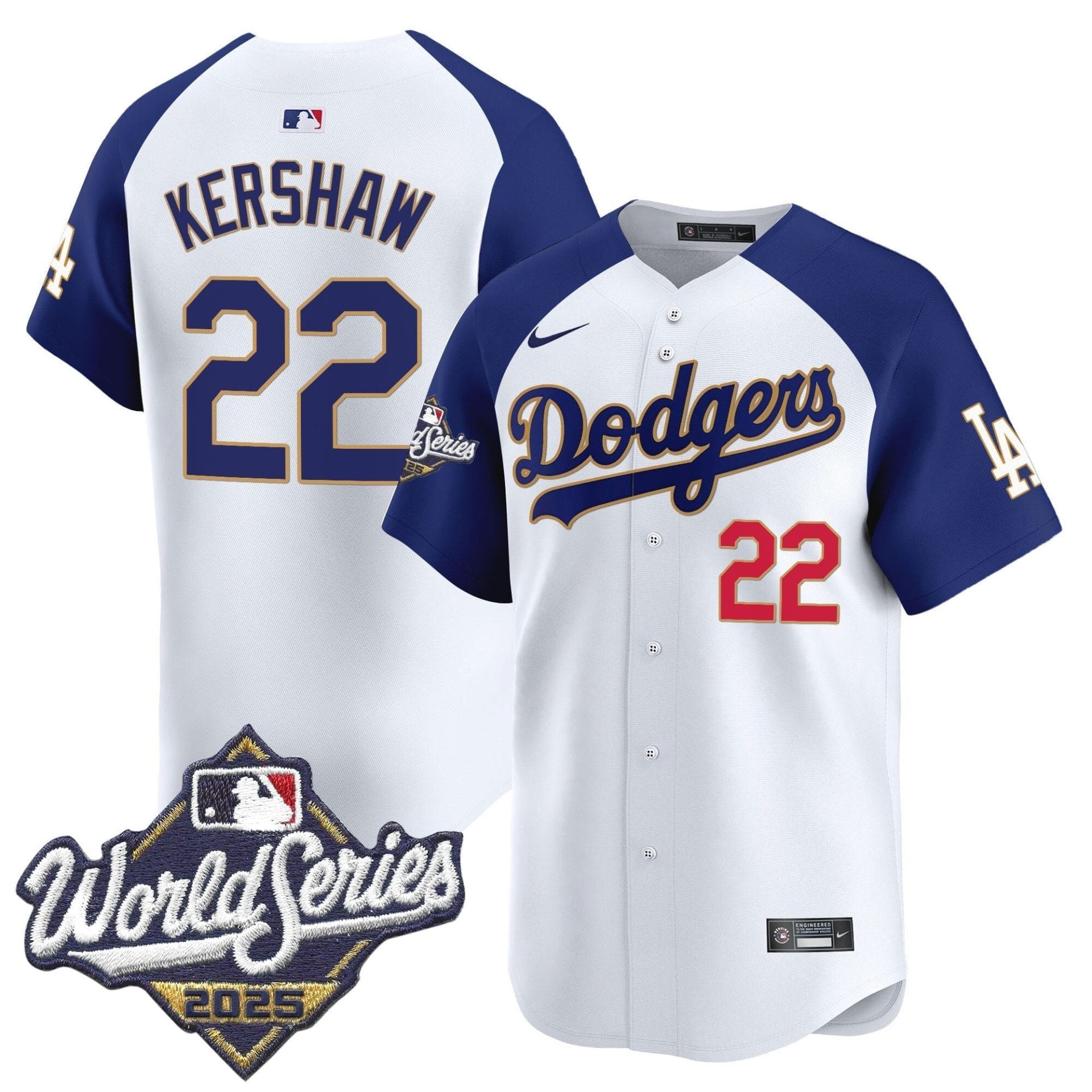 Dodgers 2025 World Series Gold Trim Vapor Premier Limited Jersey - All Stitched - Image 54