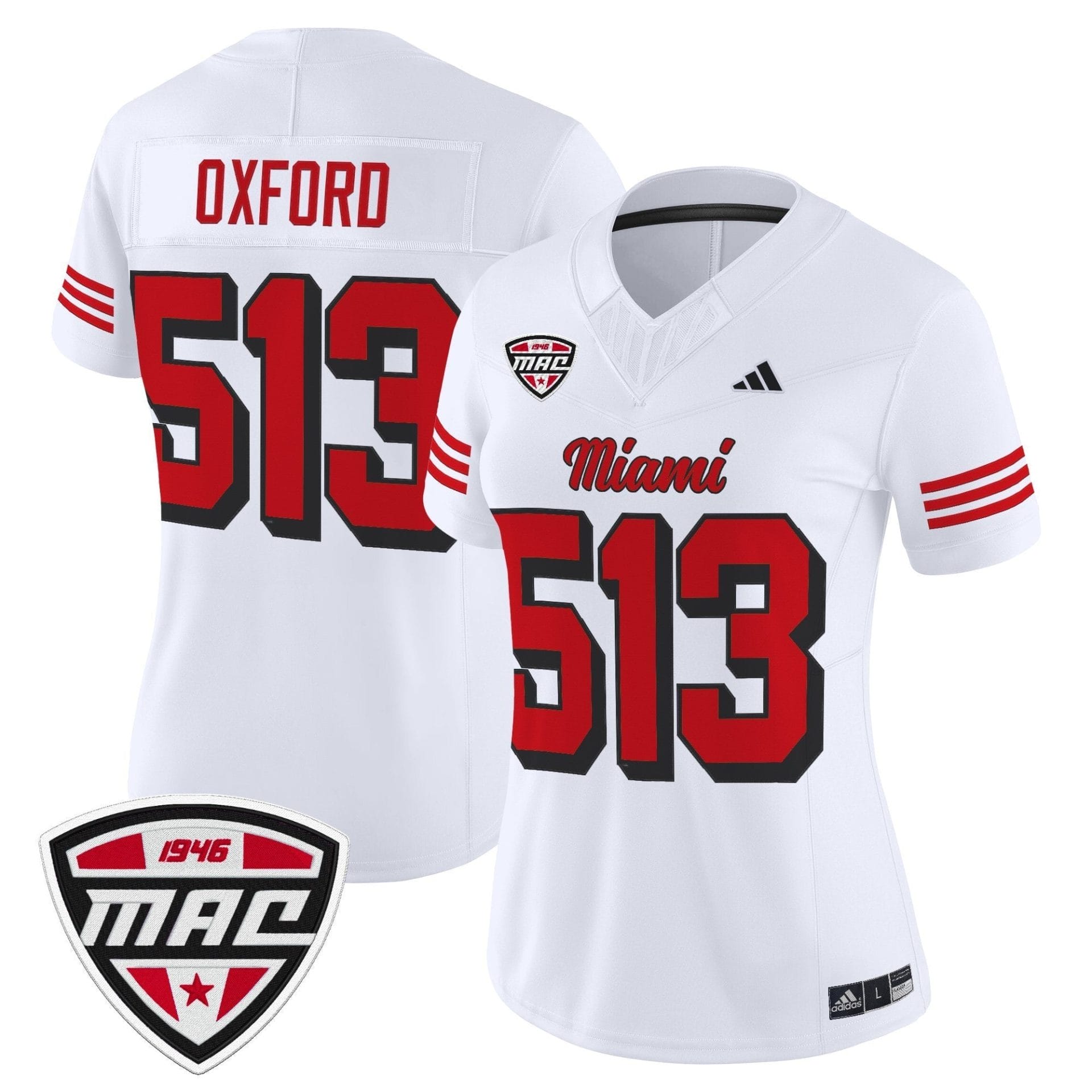 Alternative view of Women's Miami (OH) RedHawks 2025 Vapor Limited Jersey - All Stitched