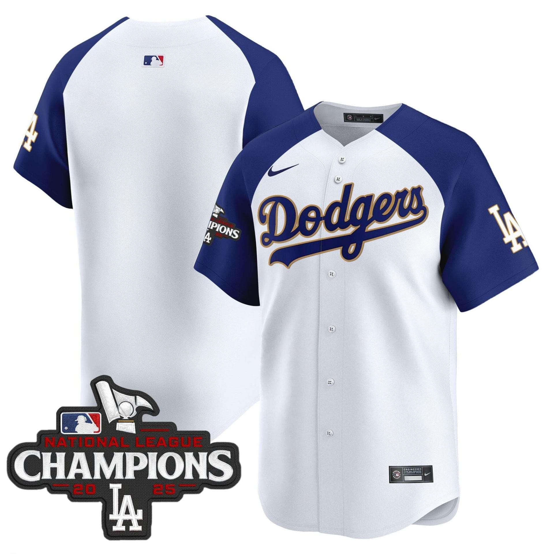 Dodgers 2025 National League Champions Vapor Premier Limited Jersey - All Stitched - Image 56