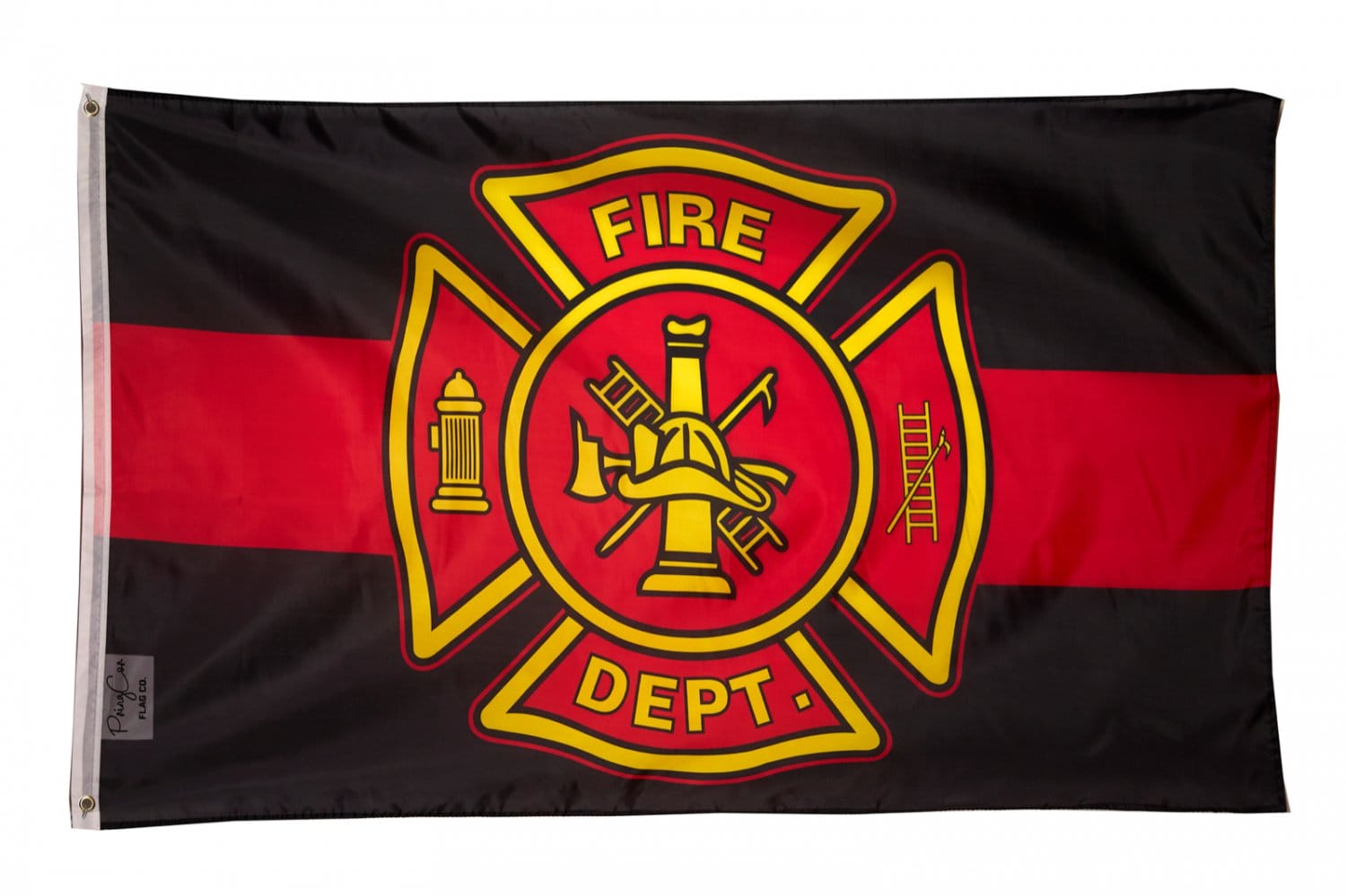 3x5FT Fire Department Flag Red Black Firefighter Banner Safety Man Cave Station