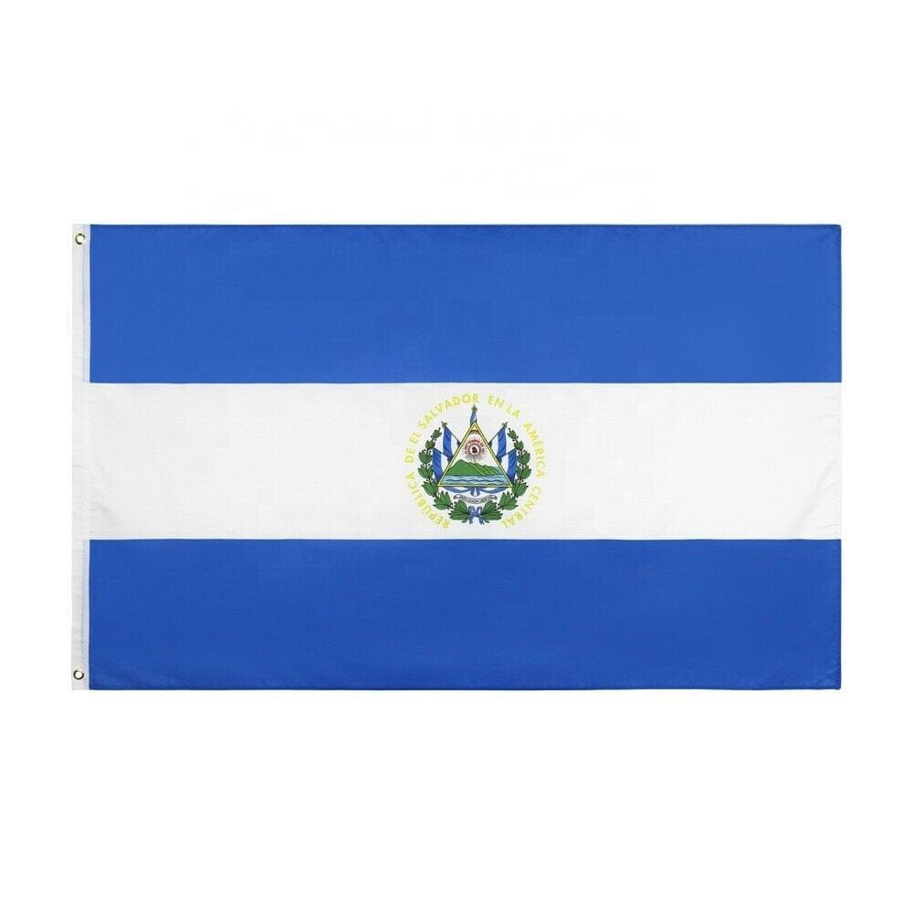 3x5FT Flag of El Salvador Bandera Magna Decor Dorm Man Cave Advertising
