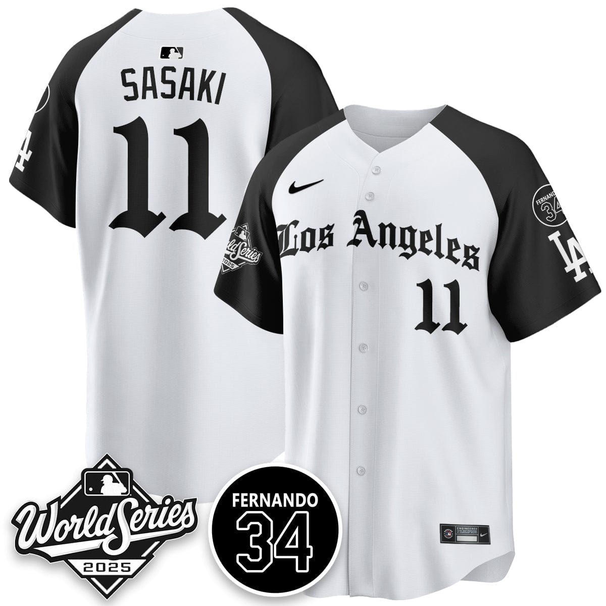 Los Angeles Dodgers 2025 Gothic NL Champions Jersey - All Stitched - Image 8