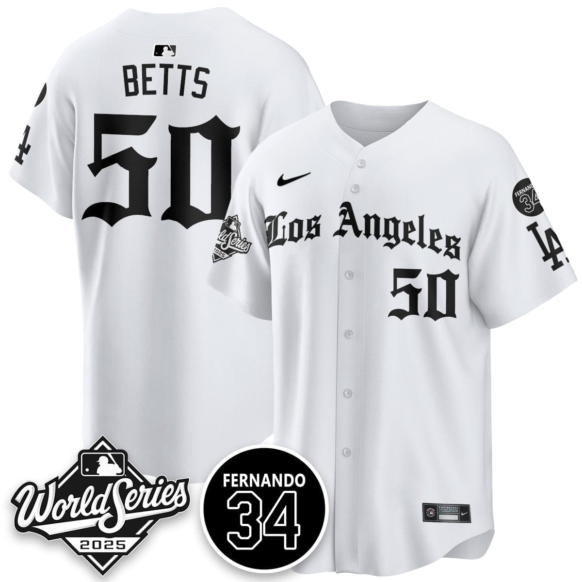 Los Angeles Dodgers 2025 Gothic NL Champions Jersey - All Stitched - Image 18