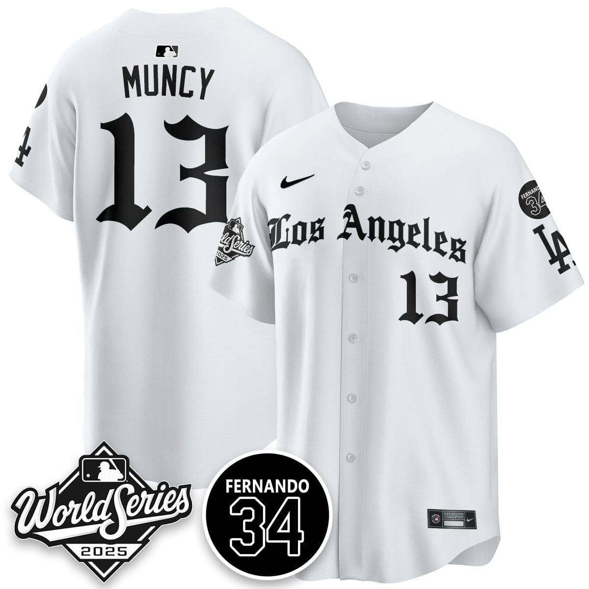 Los Angeles Dodgers 2025 Gothic NL Champions Jersey - All Stitched - Image 21
