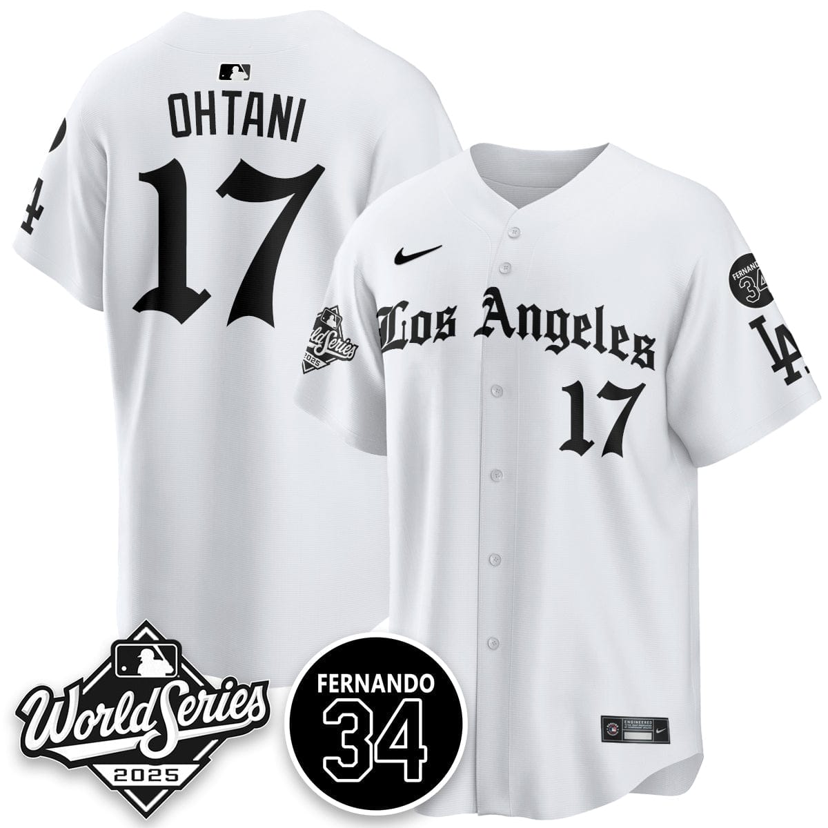 Los Angeles Dodgers 2025 Gothic NL Champions Jersey - All Stitched - Image 22