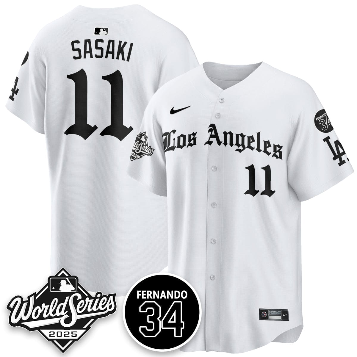 Los Angeles Dodgers 2025 Gothic NL Champions Jersey - All Stitched - Image 23