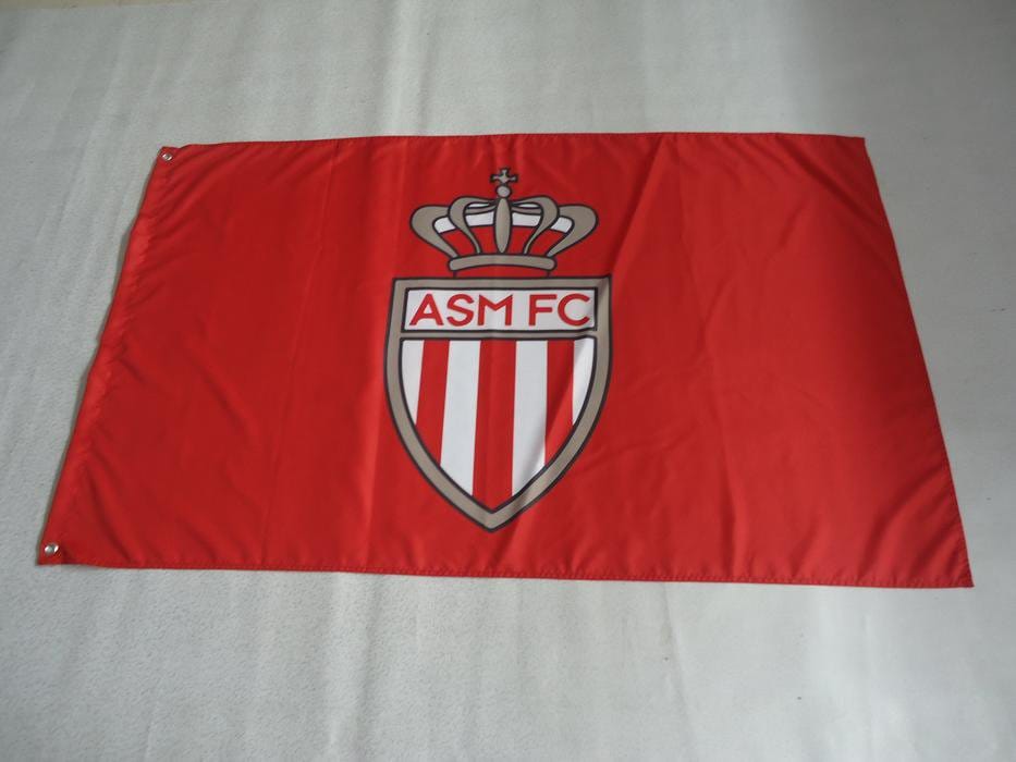 AS Monaco FC Flag 3x5ft Banner polyester