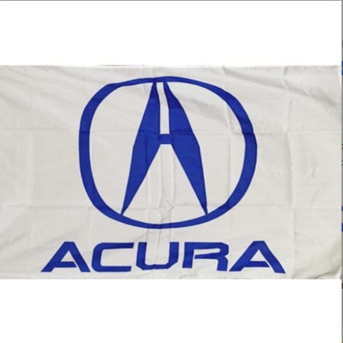 Acura Sport Racing White Blue Flag 3X5 Ft Polyester Banner USA 90x150cm