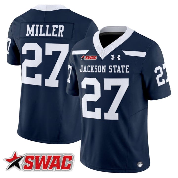 Ahmad Miller Jersey #27 Jackson State Tigers 2025 Limited Stitched - Image 4