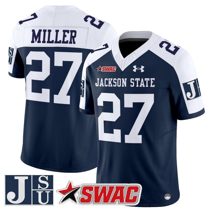 Ahmad Miller Jersey #27 Jackson State Tigers 2025 Limited Stitched - Image 5