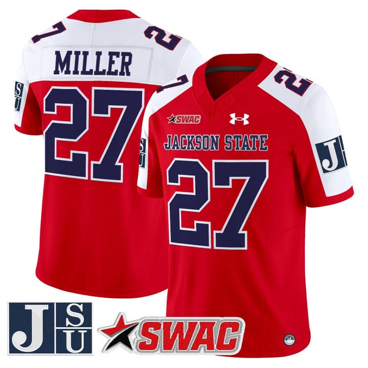 Ahmad Miller Jersey #27 Jackson State Tigers 2025 Limited Stitched - Image 3