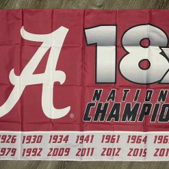 Alabama Crimson Tide National Champions Flag 3x5  Football Banner Man-Cave