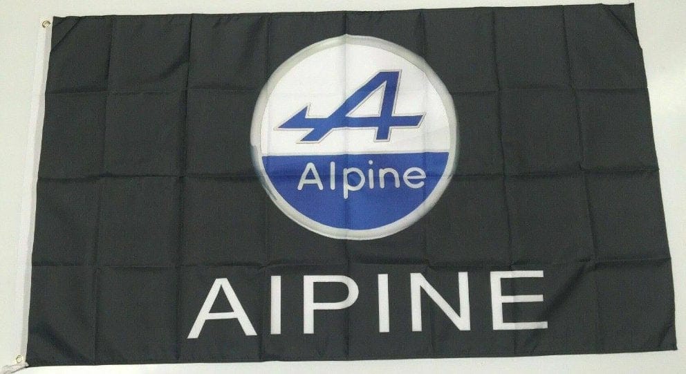 Alpine Banner Flag Car Sunbeam Renault France Mechanic Garage Workshop Man Cave 3x5ft
