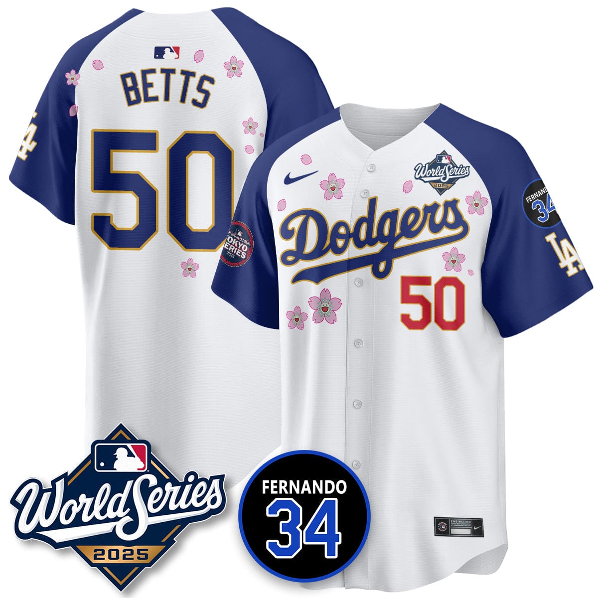 Los Angeles Dodgers Tokyo Series 2025 NL Champions Jersey - All Stitched - Image 3