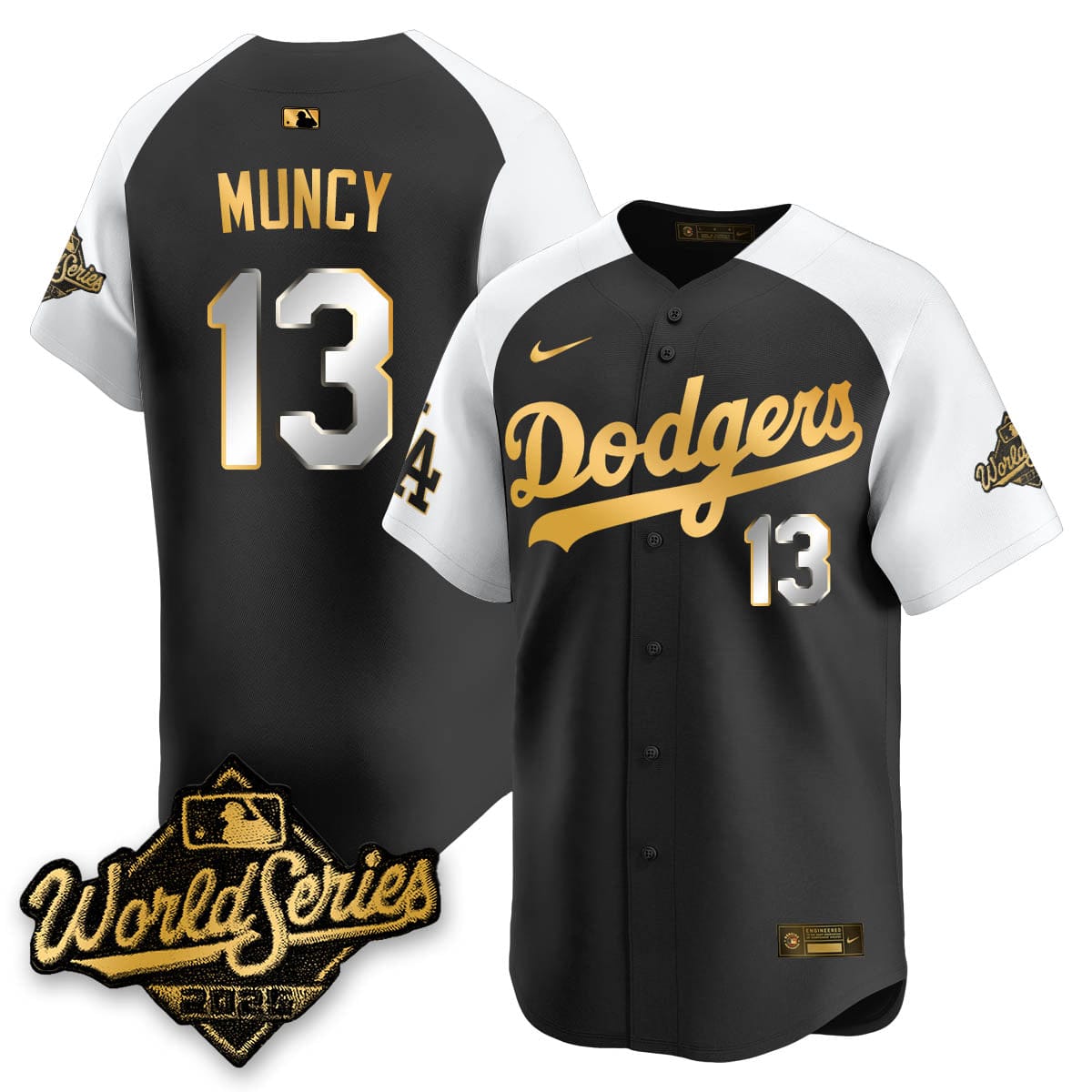 Los Angeles Dodgers 2025 World Series Gold Jersey - All Stitched - Image 6