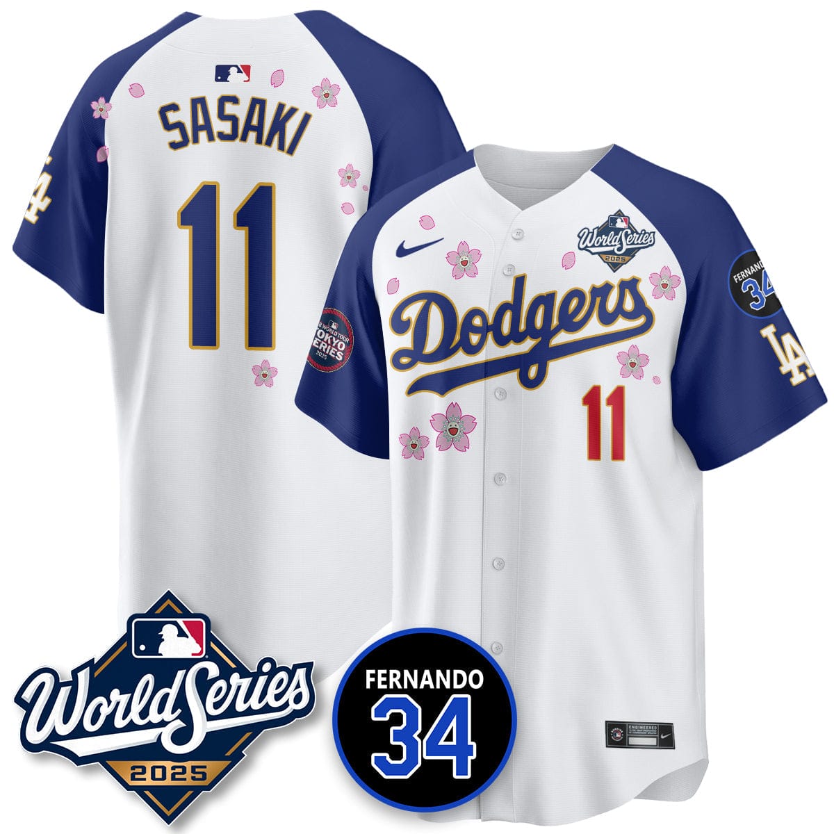 Los Angeles Dodgers Tokyo Series 2025 NL Champions Jersey - All Stitched - Image 9