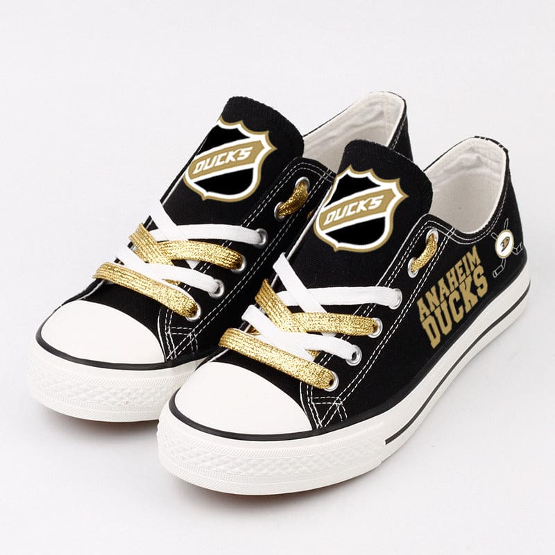 Anaheim Ducks Low Top Canvas Sport Sneakers Shoes For Men Women Fans - Image 4