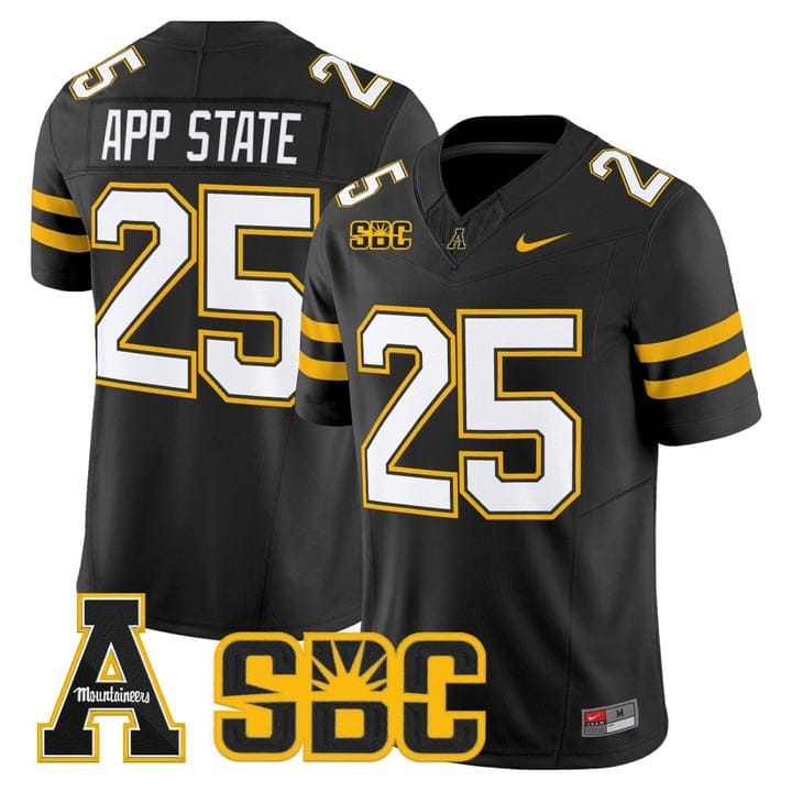 Alternative view of App State Jersey #25 App State Mountaineers 2025 Vapor Limited Stitched