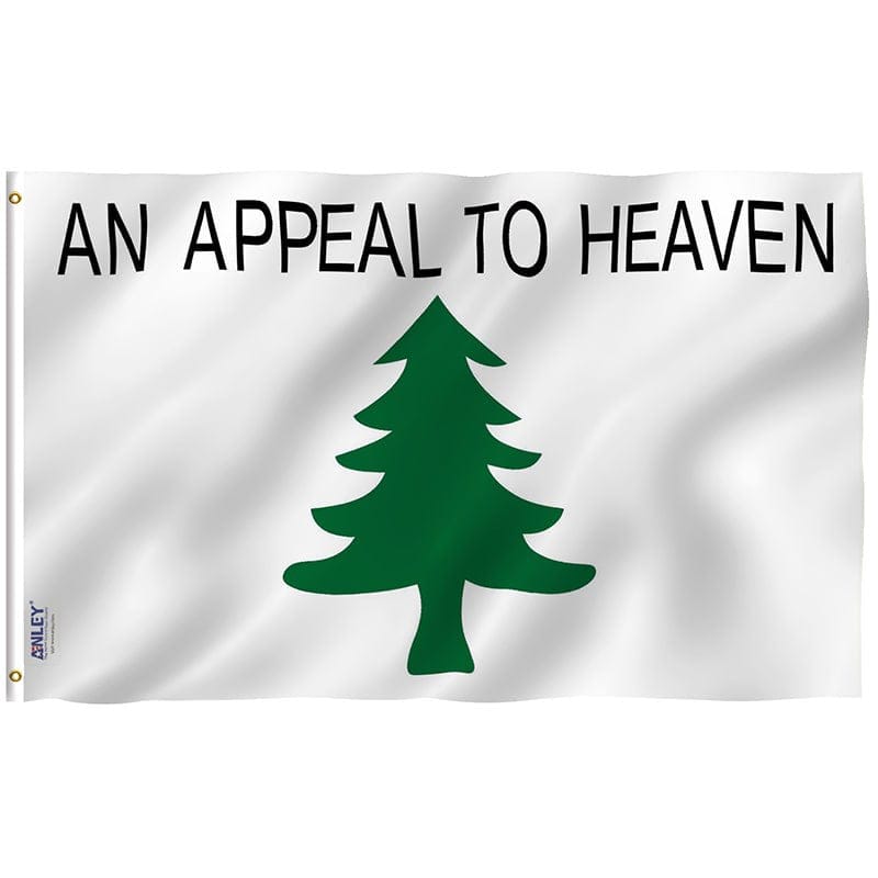 Appeal to Heaven Flag - Pine Tree Flag with Brass Grommets 3X5Ft Banner USA