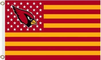 Arizona Cardinals Star & Strips Flag 3X5 Ft Polyester Banner USA 90x150cm