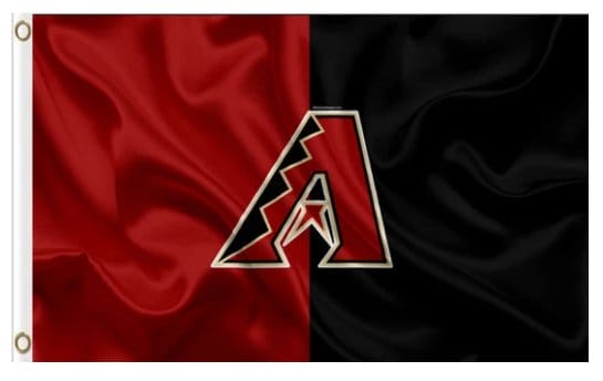 Arizona Diamondbacks Black Red flag 3X5Ft Banner USA Polyester with Brass Grommets