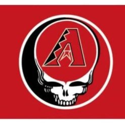 Arizona Diamondbacks Grateful Dead Skull flag 3X5Ft Banner USA Polyester with Brass Grommets