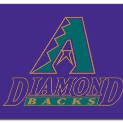 Arizona Diamondbacks Logo Purple flag 3X5Ft Banner USA Polyester with Brass Grommets