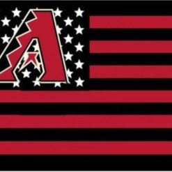 Arizona Diamondbacks USA Stars flag 3X5Ft Banner USA Polyester with Brass Grommets