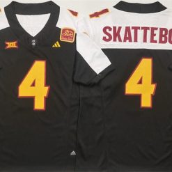 Arizona State Sun Devils #4 Cam Skattebo Black White 2024 F.U.S.E. Vapor Limited