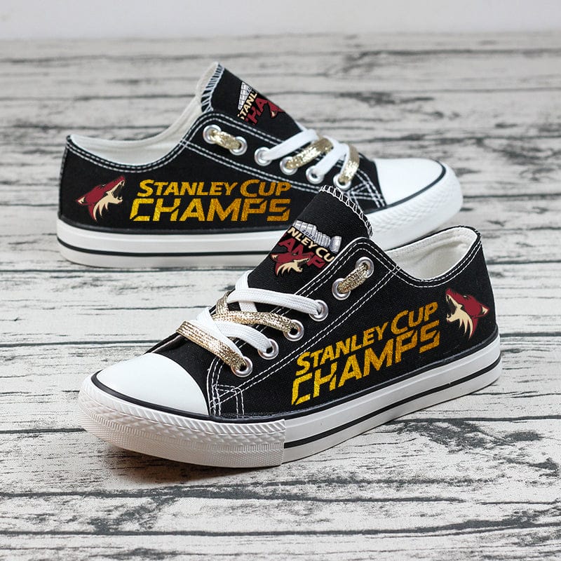 Arizona Coyotes Low Top Canvas Sport Sneakers Shoes For Men Women Fans - Image 5