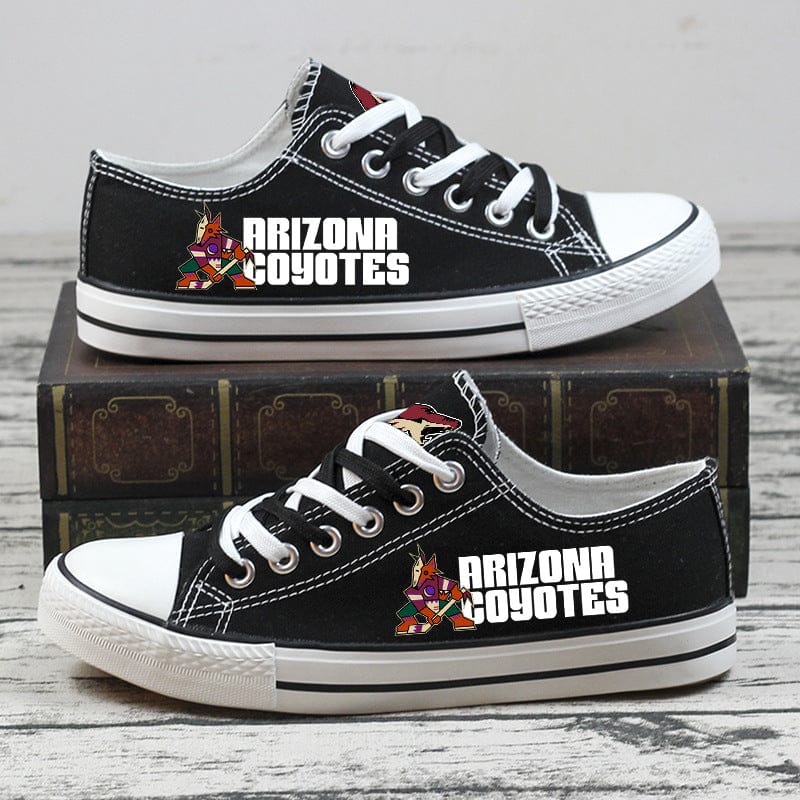 Alternative view of Arizona Coyotes Low Top Canvas Sport Sneakers Shoes For Men Women Fans