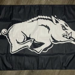 Arkansas Razorbacks Logo Flag 3x5 ft Black Sports Banner Man-Cave Garage