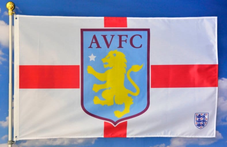 Aston Villa Football Club Flag 3x5ft Banner polyester