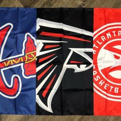 Atlanta Braves Falcons Hawks Flag 3x5 ft Sports Banner Man-Cave Garage