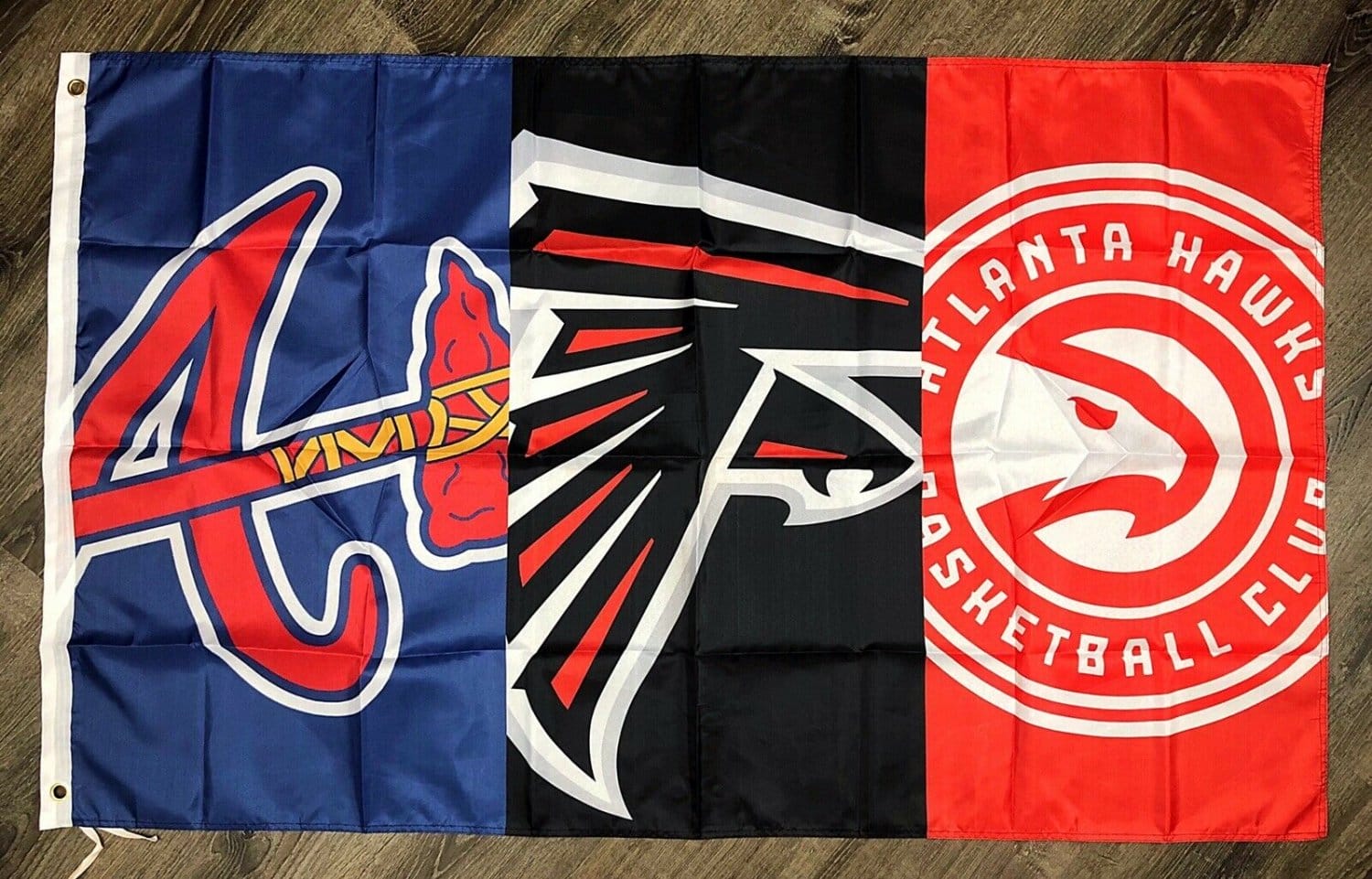 Atlanta Braves Falcons Hawks Flag 3x5 ft Sports Banner Man-Cave Garage