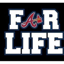 Atlanta Braves For Life flag 3X5Ft Banner USA Polyester with Brass Grommets
