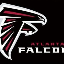 Atlanta Falcons AMERICA Black Flag 3X5 Ft Polyester Banner USA 90x150cm