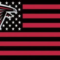 Atlanta Falcons Star and Stripes Flag 3X5 Ft Polyester Banner USA 90x150cm