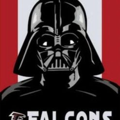 Atlanta Falcons Vertical Skull Star Wars Flag 3X5 Ft Polyester Banner USA 90x150cm