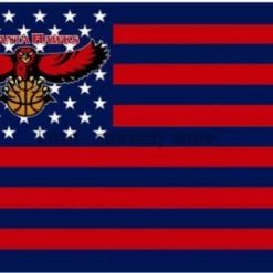 Atlanta Hawks Atlanta City Skyline Flag 3X5Ft Polyester Banner USA Digital Printing